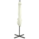 Elegante zweefparasol met LED-verlichting voor op vlakke ondergrond - Parasols en zonneschermen