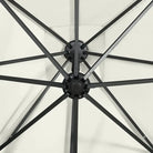 Elegante zweefparasol met LED-verlichting voor op vlakke ondergrond - Parasols en zonneschermen