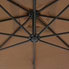 Elegante zweefparasol met stalen paal voor schaduw en uv-bescherming - Parasols en zonneschermen