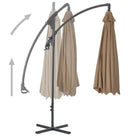 Elegante zweefparasol met stalen paal voor schaduw en uv-bescherming - Parasols en zonneschermen