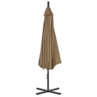 Elegante zweefparasol met stalen paal voor schaduw en uv-bescherming - Parasols en zonneschermen