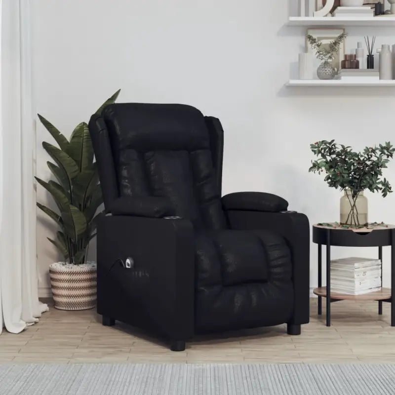 Elektrisch verstelbare fauteuil voor ultiem comfort en ontspanning - Zwart / 1 - Fauteuils & Relaxfauteuils