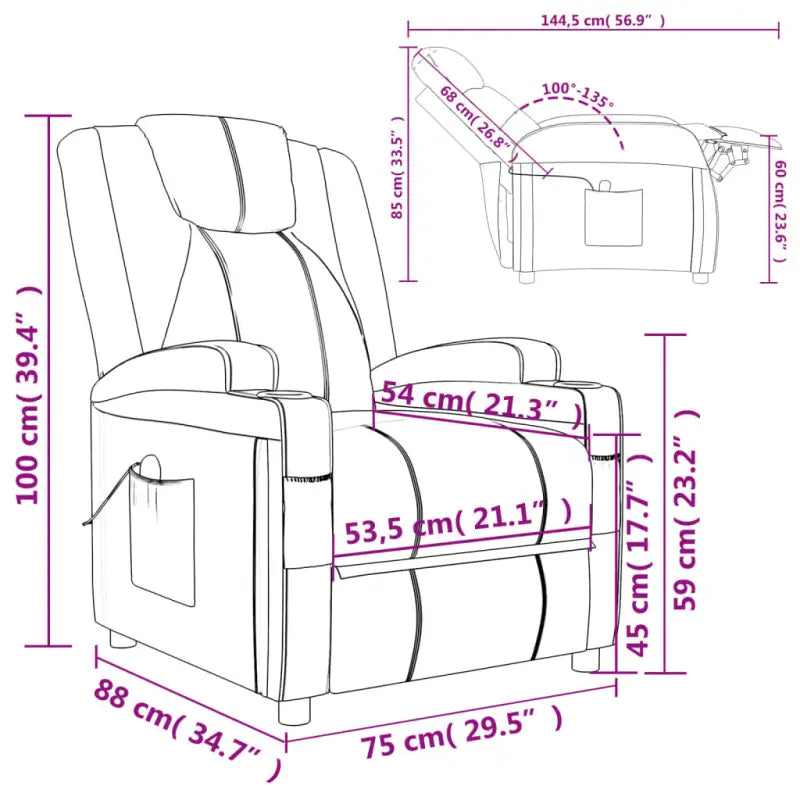 Elektrisch verstelbare fauteuil voor ultiem comfort en ontspanning - Fauteuils & Relaxfauteuils