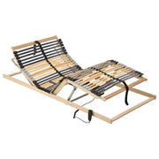 Elektrische lattenbodem met massief beukenhouten frame en dubbele latten - Bedden & bedframes