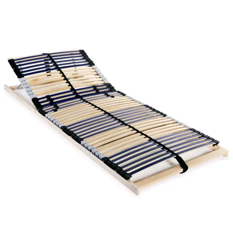 Elektrische lattenbodem met massief beukenhouten frame en dubbele latten - 80 x 200 cm / Nee / Verstelbaar hoofdeinde