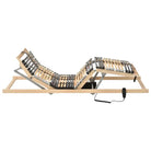 Elektrische lattenbodem met massief beukenhouten frame en dubbele latten - Bedden & bedframes