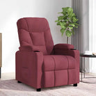 Elektrische massagefauteuil met verstelbare stoel voor ultiem comfort - Wijnrood / 1 - Elektrische massagestoelen