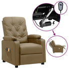 Elektrische massagefauteuil met verstelbare stoel voor ultiem comfort - Cappuccino / 1 - Elektrische massagestoelen