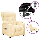 Elektrische massagefauteuil met verstelbare stoel voor ultiem comfort - Crème / 1 - Elektrische massagestoelen