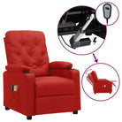 Elektrische massagefauteuil met verstelbare stoel voor ultiem comfort - Wijnrood / 1 - Elektrische massagestoelen