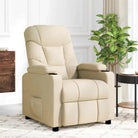 Elektrische massagefauteuil met verstelbare stoel voor ultiem comfort - Crème / 1 - Elektrische massagestoelen