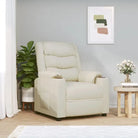 Elektrische massagefauteuil met verstelbare stoel voor ultiem comfort - Crème / 1 - Elektrische massagestoelen