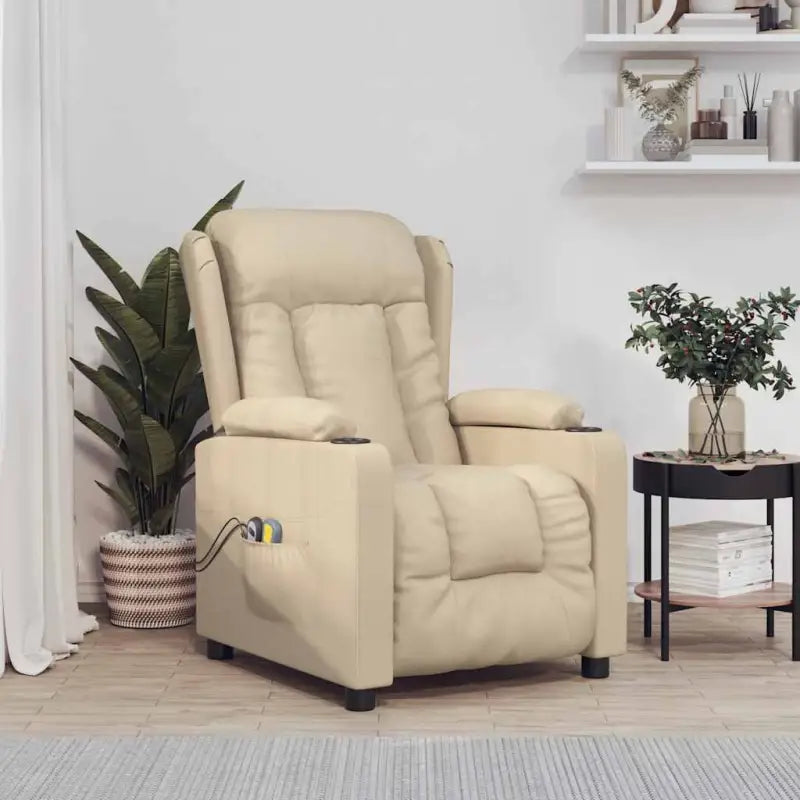 Elektrische massagefauteuil voor verminderde fysieke en mentale capaciteiten - Crème / 1 - Elektrische massagestoelen