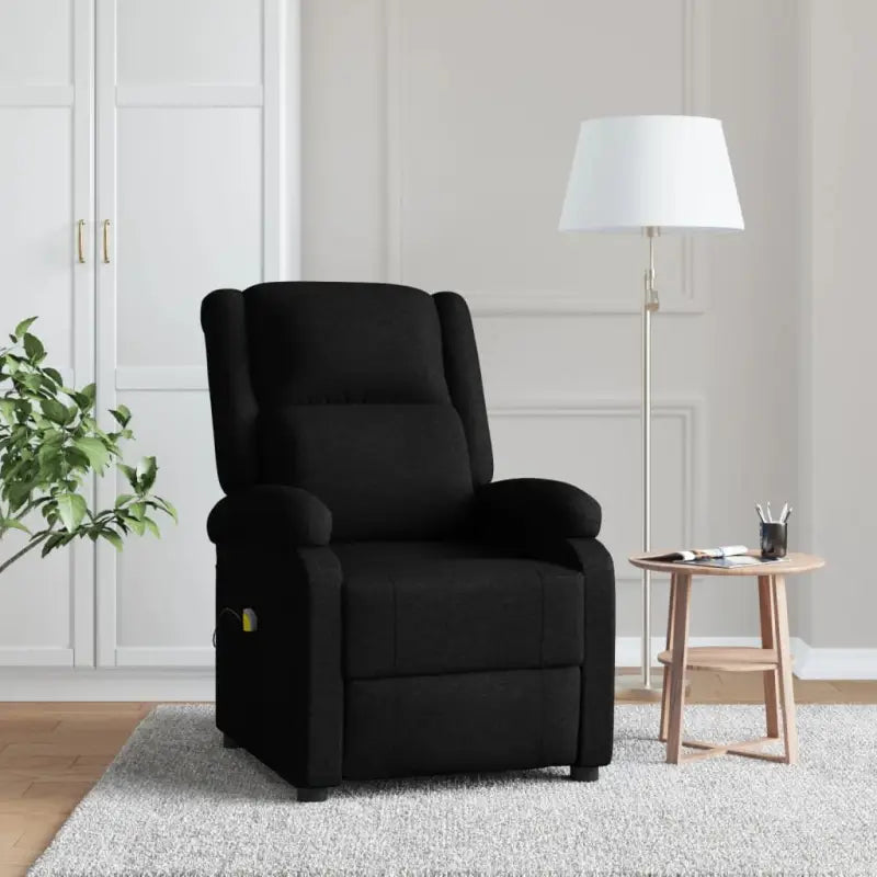 Elektrische massagestoel met verstelbare rug en voetensteun voor ultiem comfort - Zwart / 1 - Elektrische massagestoelen