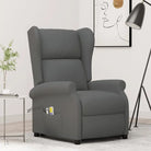 Elektrische massagestoel met verstelbare rug en voetensteun - Donkergrijs / 1 - Elektrische massagestoelen