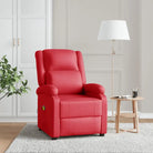 Elektrische massagestoel met verstelbare rug en voetensteun voor ultiem comfort - Rood / 1 - Elektrische massagestoelen