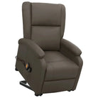 Elektrische massagestoel met verstelbare rug en voetensteun - Grijs / 1 - Elektrische massagestoelen