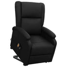 Elektrische massagestoel met verstelbare rug en voetensteun - Zwart / 1 - Elektrische massagestoelen