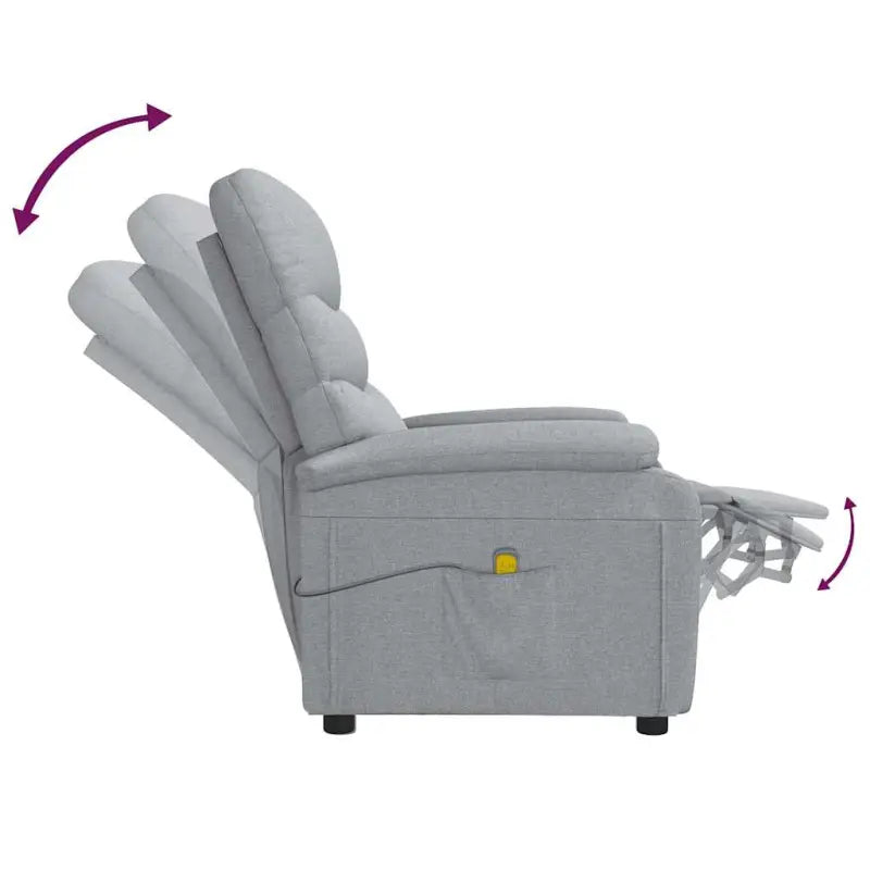 Elektrische Massagestoel met Verstelbare Rugleuning en Voetensteun - Elektrische massagestoelen