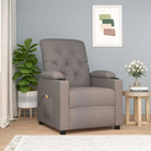 Elektrische massagestoel met verstelbare rugleuning en voetensteun - Taupe / 1 - Elektrische massagestoelen