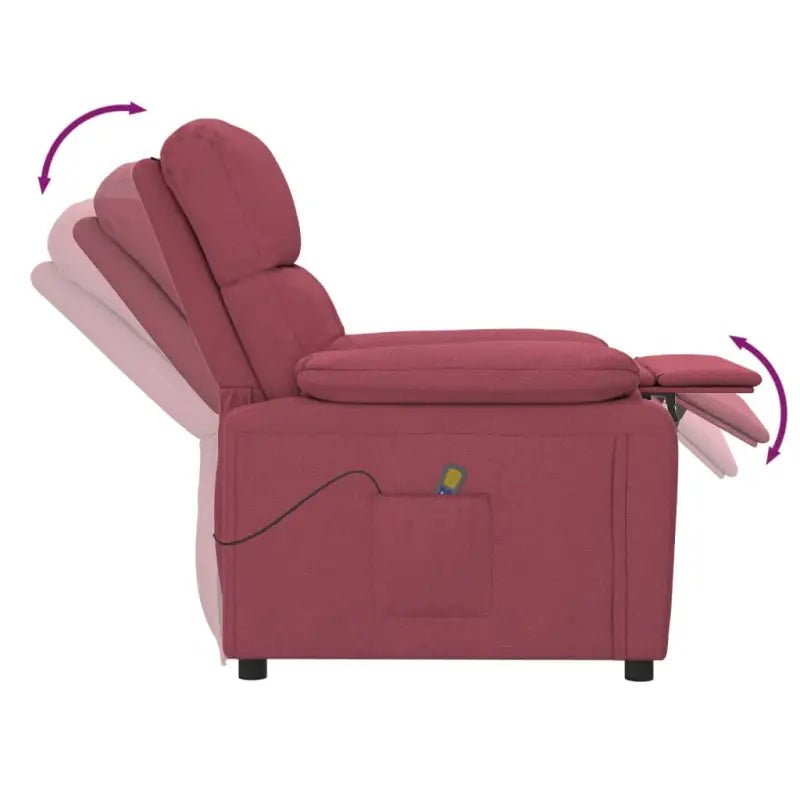 Elektrische massagestoel met verstelbare rugleuning en voetensteun - Elektrische massagestoelen