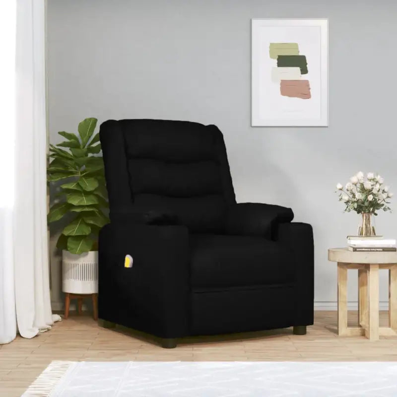 Elektrische massagestoel Met Verstelbare Rugleuning en Voetensteun - Zwart / 1 - Elektrische massagestoelen