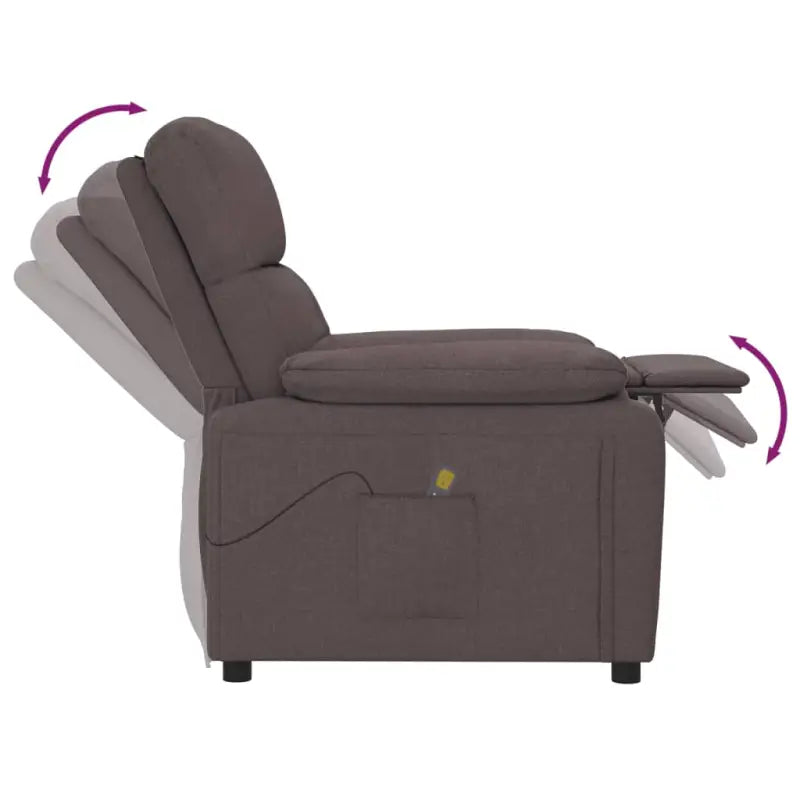 Elektrische massagestoel met verstelbare rugleuning en voetensteun - Elektrische massagestoelen