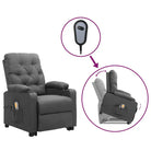 Elektrische massagestoel met verstelbare stoel en krachtige motor - Lichtgrijs / 1 - Elektrische massagestoelen