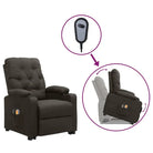 Elektrische massagestoel met verstelbare stoel en krachtige motor - Taupe / 1 - Elektrische massagestoelen