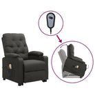 Elektrische massagestoel met verstelbare stoel en krachtige motor - Donkergrijs / 1 - Elektrische massagestoelen