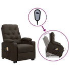 Elektrische massagestoel met verstelbare stoel en krachtige motor - Donkerbruin / 1 - Elektrische massagestoelen