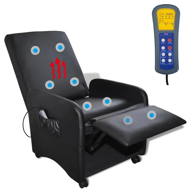 Elektrische massagestoel voor ontspanning en energie herstel - Zwart / 1 - Elektrische massagestoelen