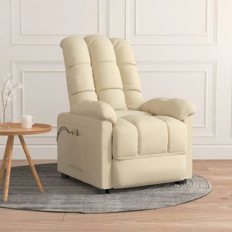 Elektrische verstelbare stoel voor ultiem comfort en ontspanning - Crème / 1 - Elektrische massagestoelen