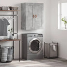Elenente wandkapstok van bewerkt hout met tijdloos ontwerp - Betongrijs / 1 - Dressoirs & buffetkasten