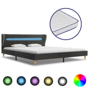 Eloquent bedframe met LED-verlichting en massief houten poten - 180 x 200 cm - Bedden & bedframes