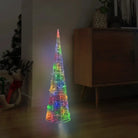 Energiebesparende LED Kerstverlichting met ijslook lichtkegel voor binnen en buiten - Multikleur / 90 cm / 1