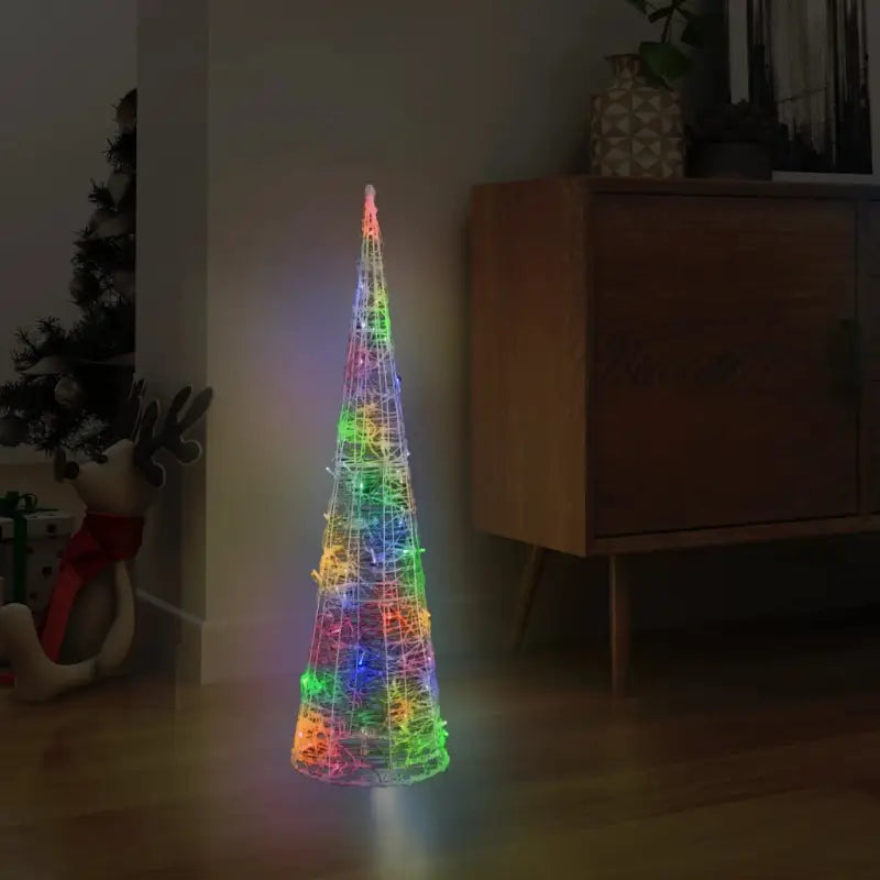 Energiebesparende LED Kerstverlichting met ijslook lichtkegel voor binnen en buiten - Multikleur / 90 cm / 1