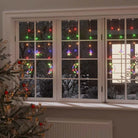 Energiebesparende LED’s kerstverlichting met sterren en manen en lange verlengkabel - kleurrijk / 138 led / 1