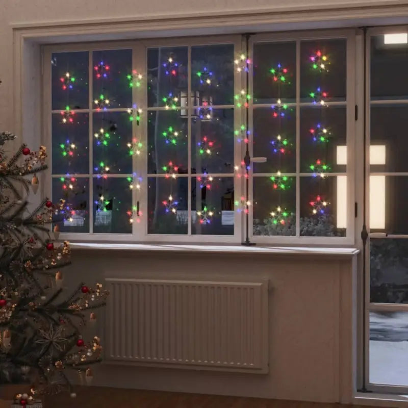 Energiebesparende LED’s sterrenlichtgordijn met lange verlengkabel - Kerstverlichting