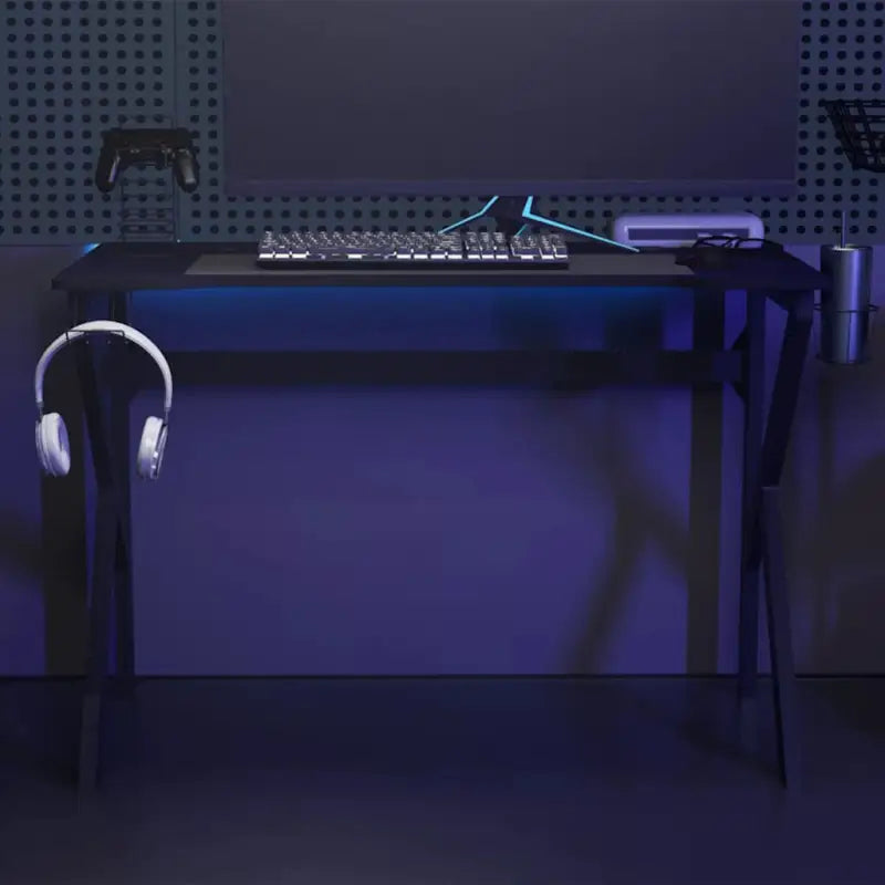 Ergonomisch Gaming Bureau voor Comfort en Concentratie - Zwart / 110 x 60 x 75 cm - Bureaus