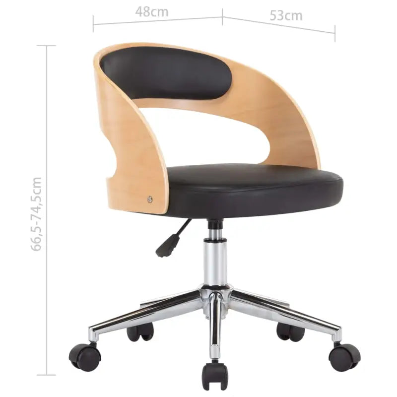 Ergonomische bureaustoel met kunstleer en kunststof wieltjes - Bureaustoelen