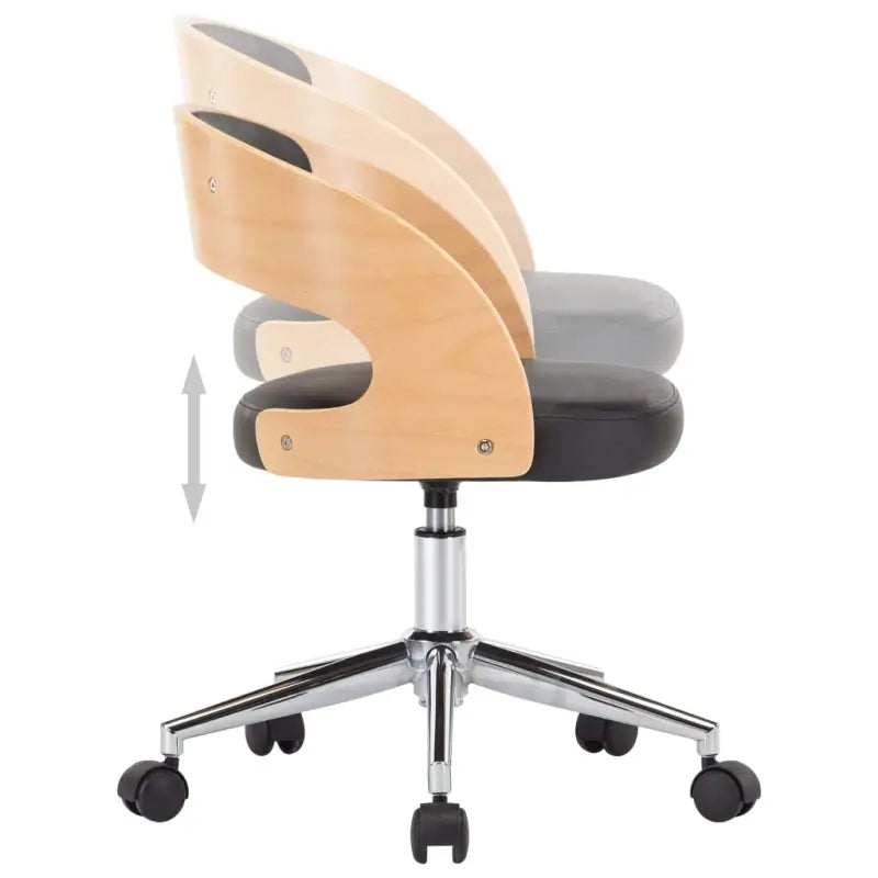 Ergonomische bureaustoel met kunstleer en kunststof wieltjes - Bureaustoelen