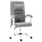 Ergonomische bureaustoel met massage- en ligfunctie - Grijs / 1 / Zonder voetensteun - Bureaustoelen