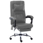 Ergonomische kantoorstoel met massage- en ligfunctie - Antraciet / 1 / Met voetensteun - Bureaustoelen