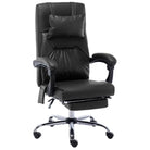 Ergonomische kantoorstoel met massage- en ligfunctie - Zwart / 1 / Met voetensteun - Bureaustoelen