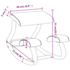 Ergonomische knielstoel van berkenhout multiplex voor rugvriendelijk zitten - Schommelstoelen