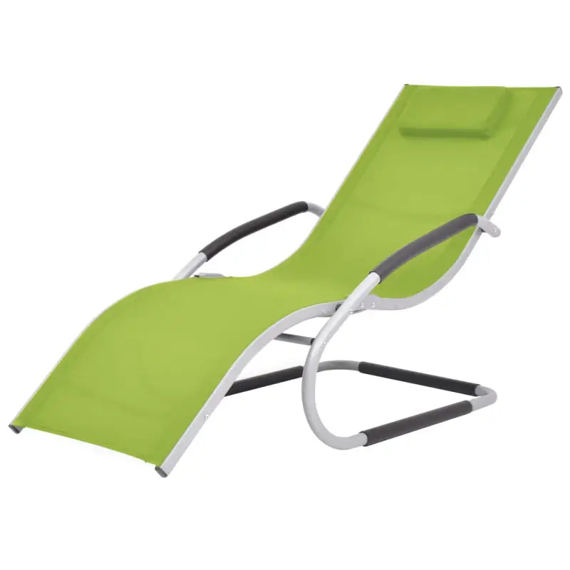 Ergonomische ligstoel met aluminium frame voor buitenplezier - Groen / 1 - Ligstoelen