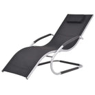 Ergonomische ligstoel met aluminium frame voor buitenplezier - Zwart / 1 - Ligstoelen