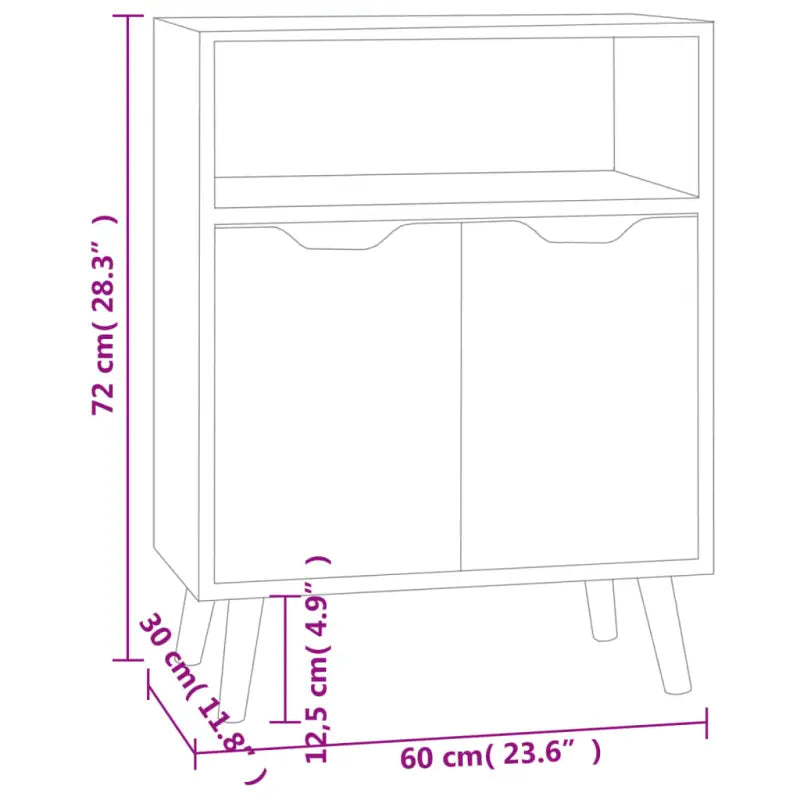 Ervaar elegantie met een dressoir van hoogglans wit en bewerkt hout - Dressoirs & buffetkasten