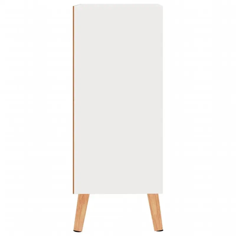 Ervaar elegantie met een dressoir van hoogglans wit en bewerkt hout - Dressoirs & buffetkasten